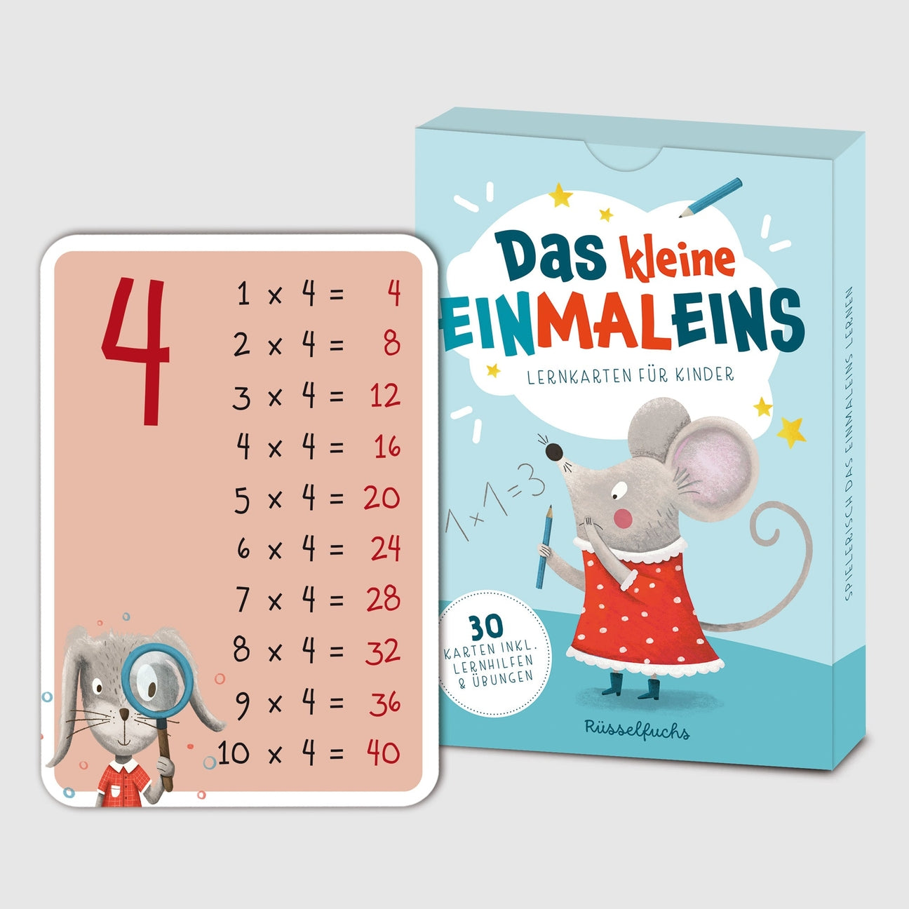 Das kleine Einmaleins – Lernkarten-Set  1–10