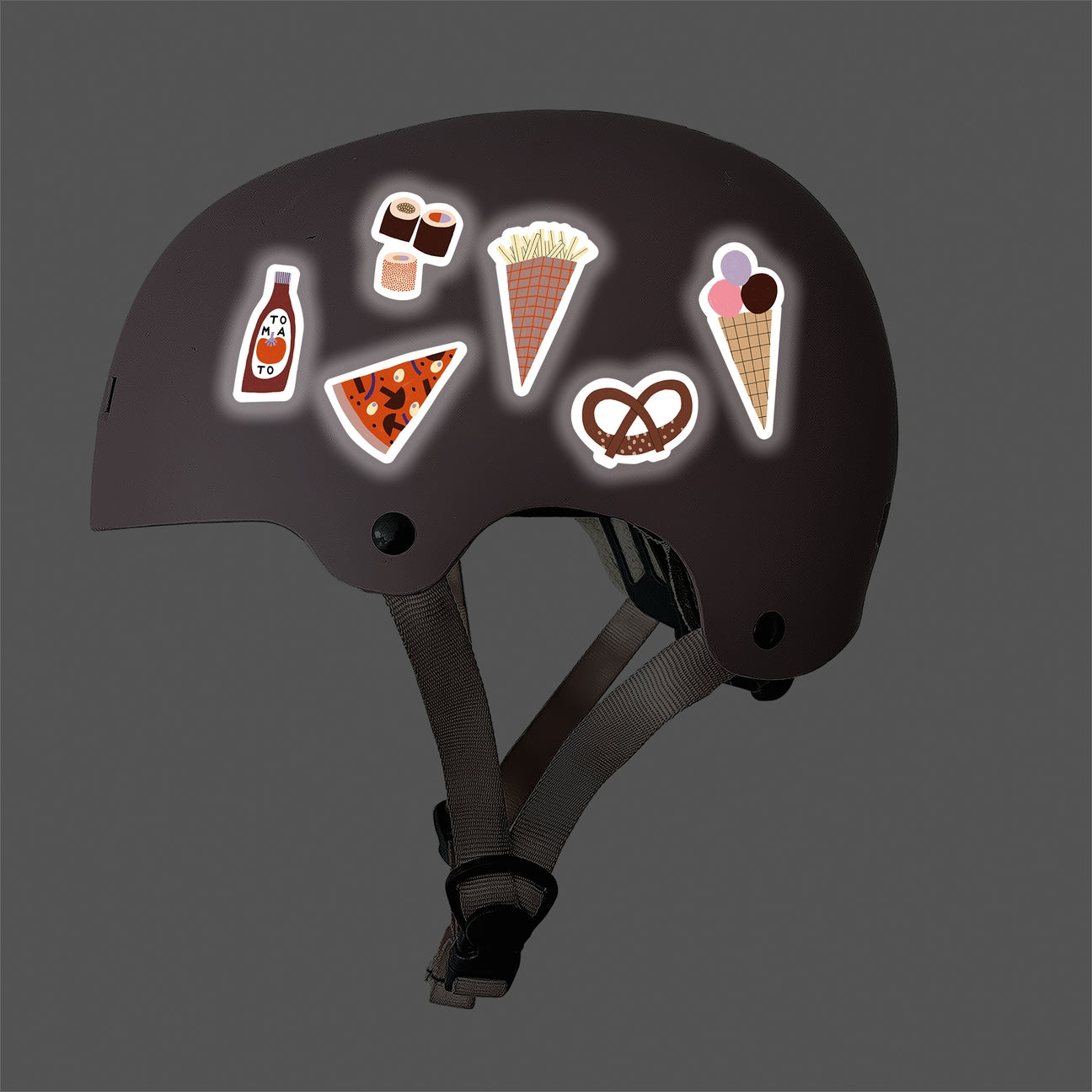 Reflektierende Sticker, Fastfood