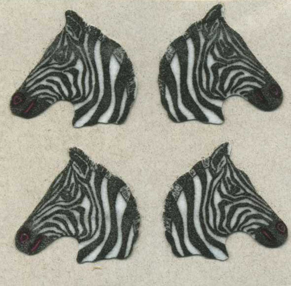Retro Sticker Zebras, Fell
