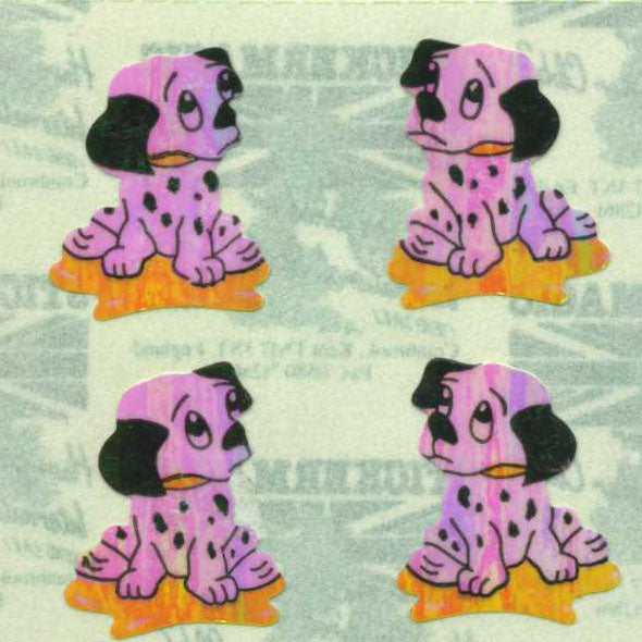 Retro Sticker Dalmatiner, Glänzend