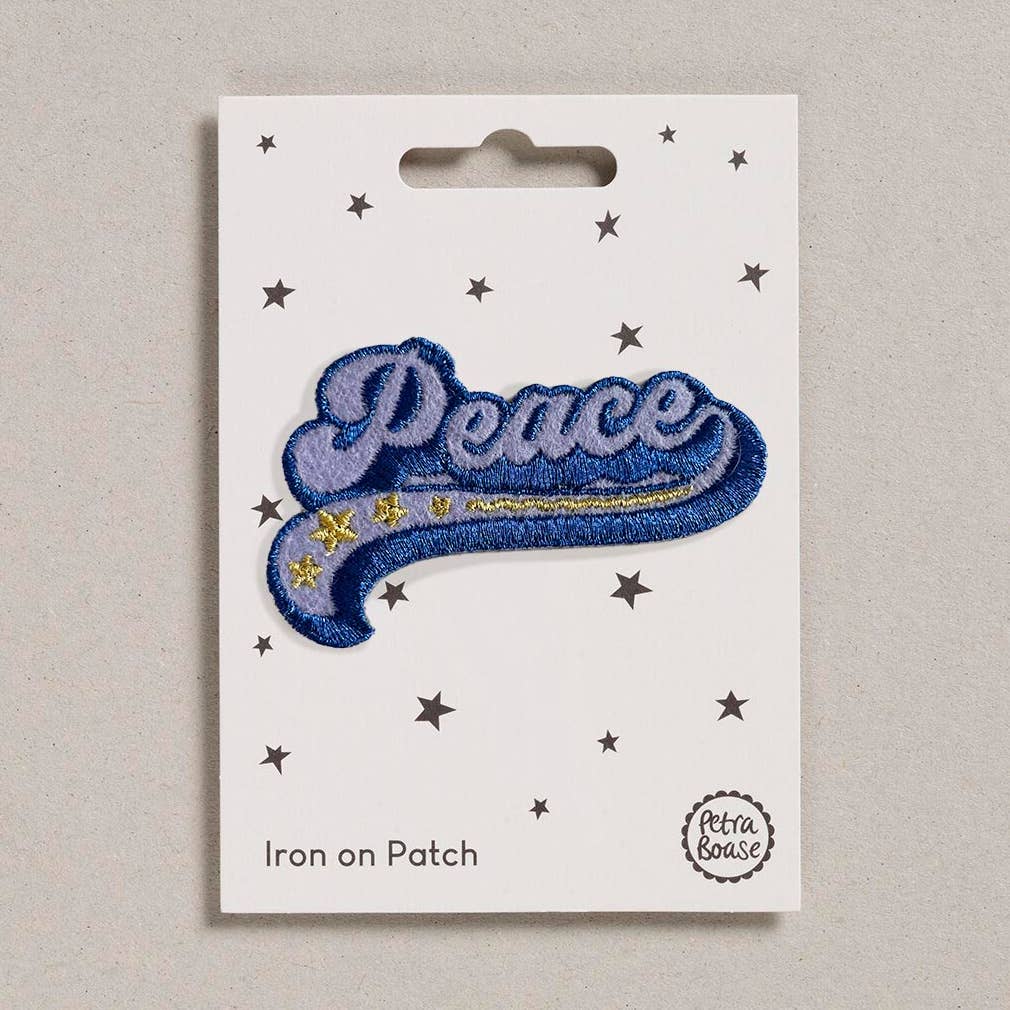 Patch Peace Schriftzug