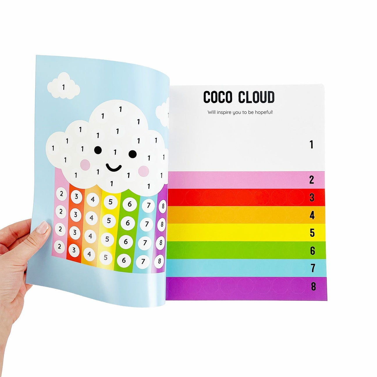 Sticker-Buch Punkt nach Zahlen