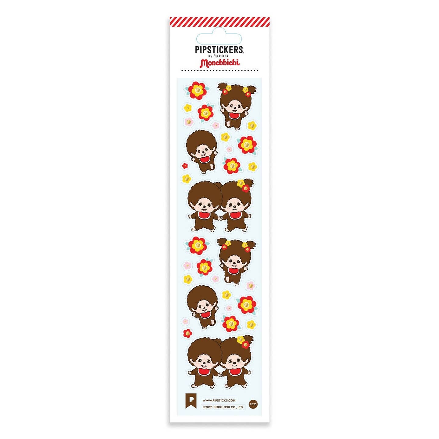 Stickerbogen, Monchhichis, Blumen