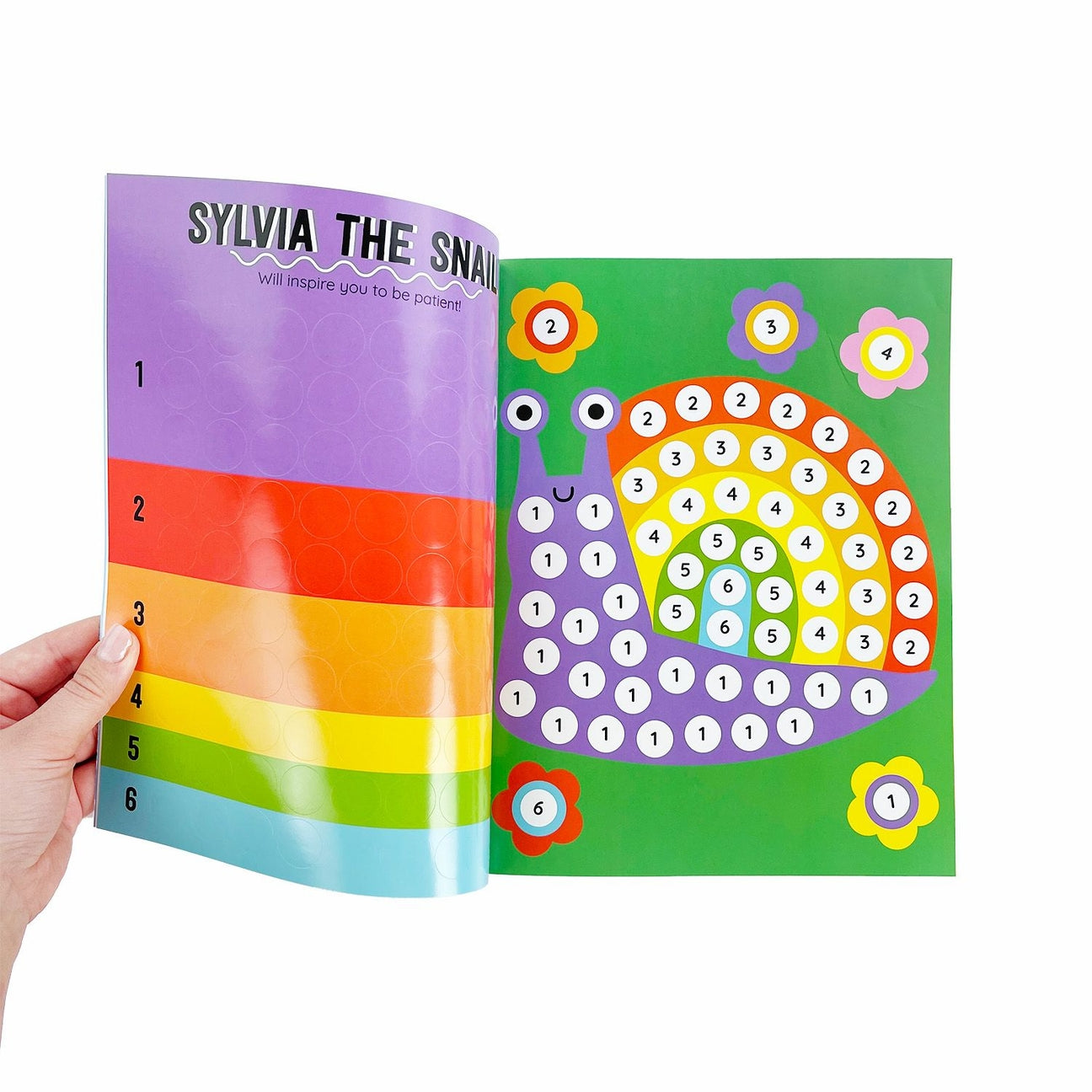 Sticker-Buch Punkt nach Zahlen