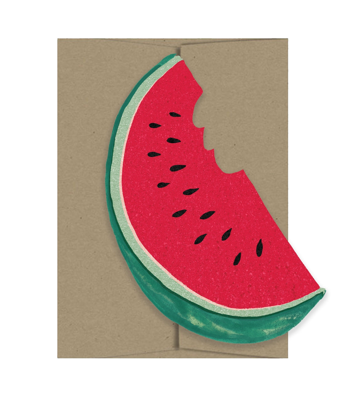Karte mit Umschlag, Melone