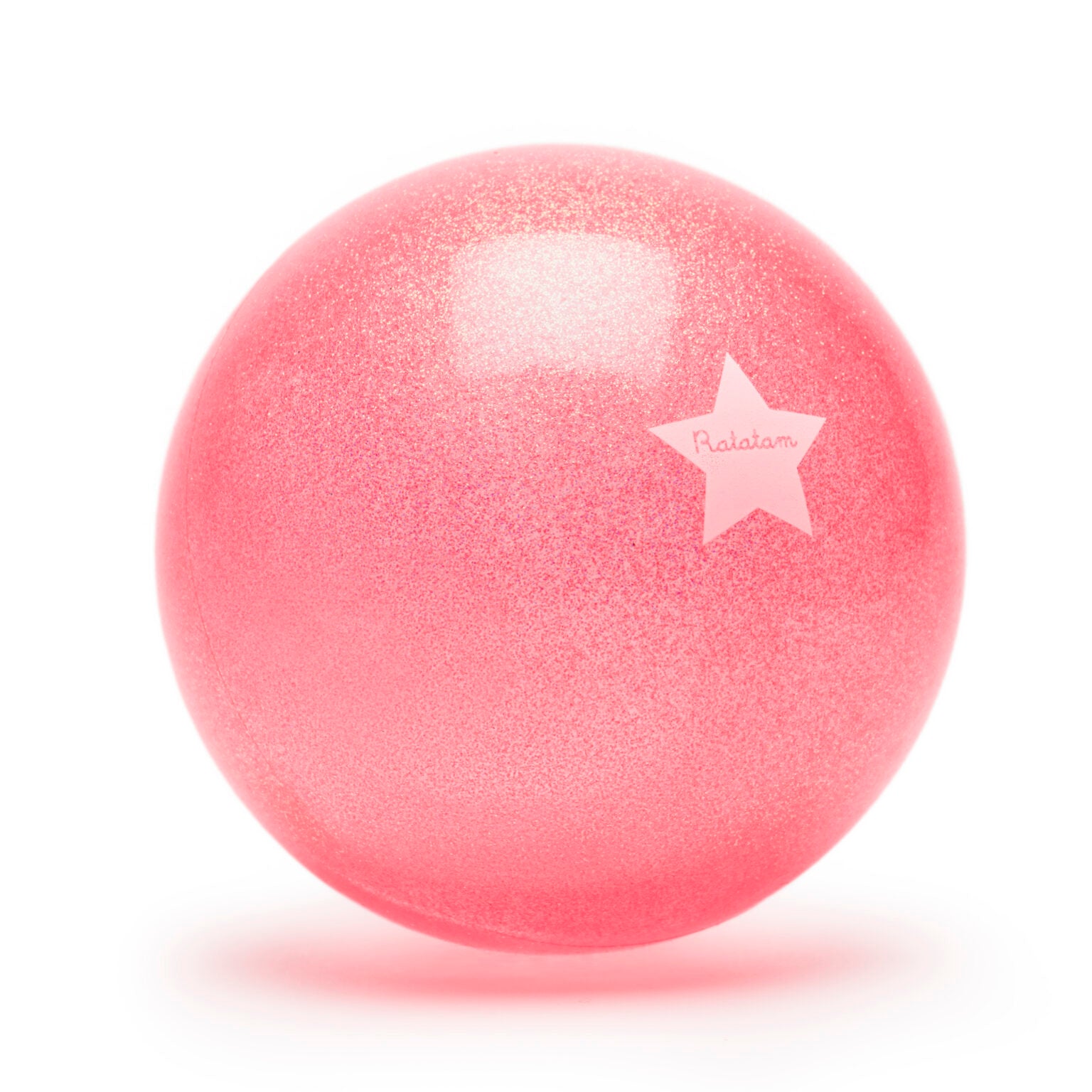 Glitter-Ball, Pink, Groß, 22cm