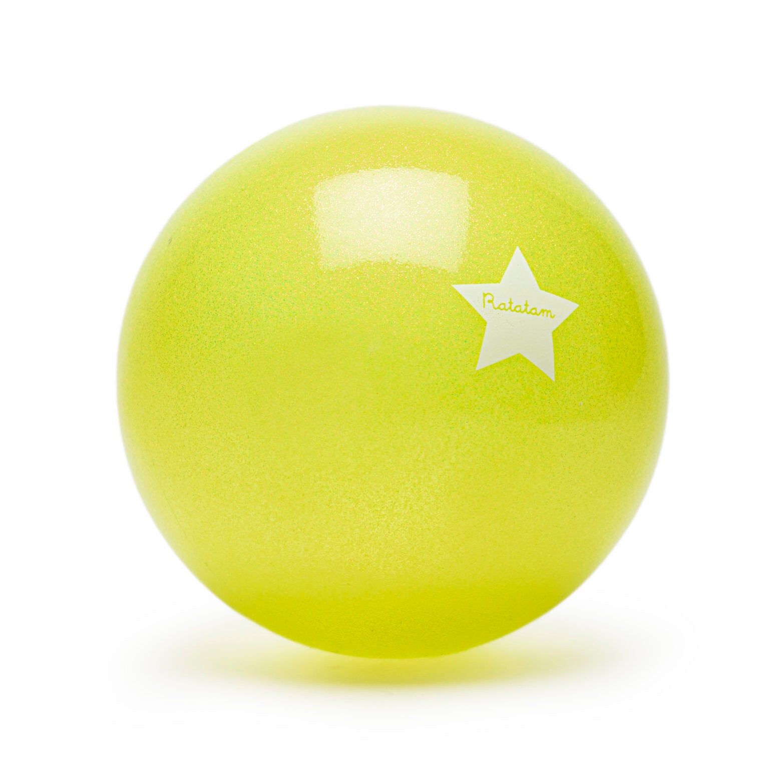 Glitter-Ball, NeonGelb, Groß, 22cm