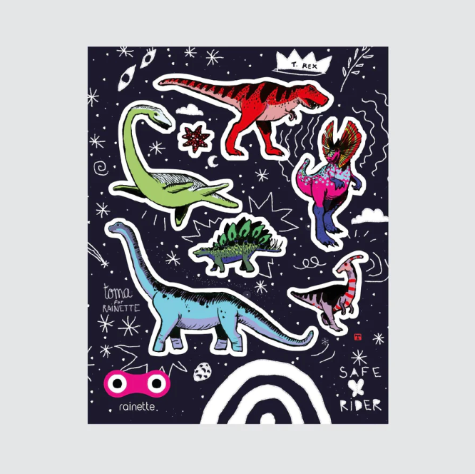 Sticker-Set Dinos, reflektierend