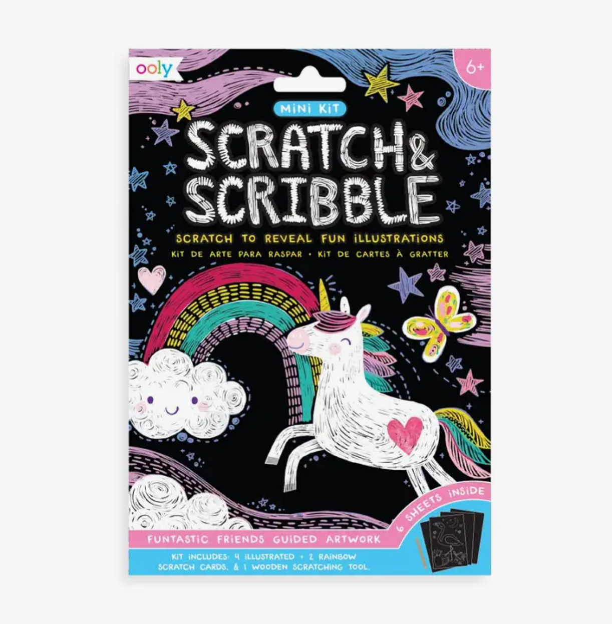 Scratch&Scribble Malkarten - Funtastic Friends
