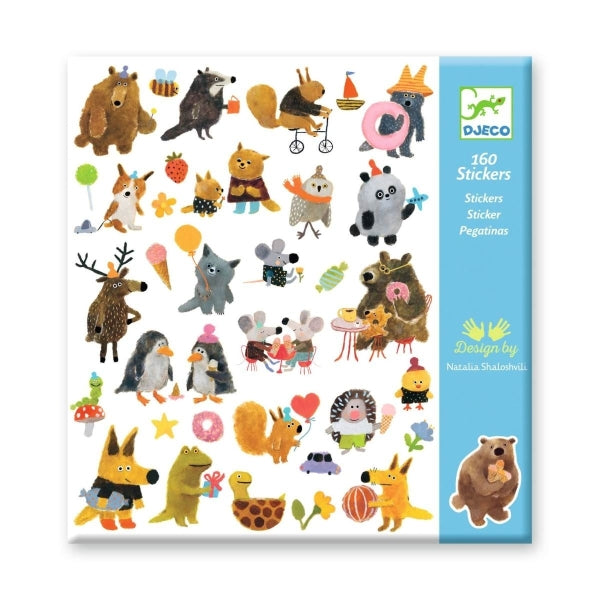 160 Sticker - Kuschelige Freunde