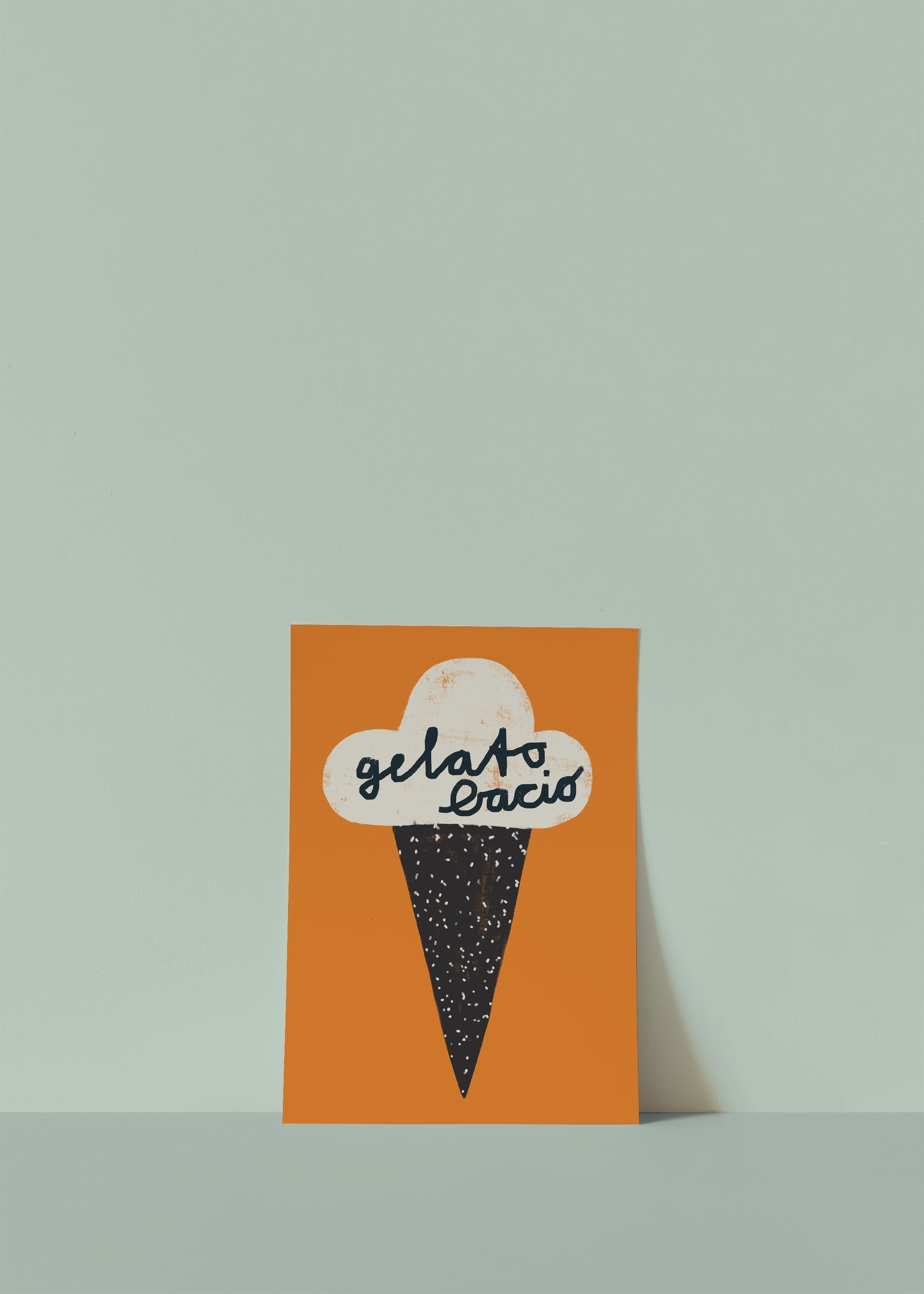 Postkarte Gelato Bacio