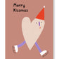 Postkarte Kissmas Heart