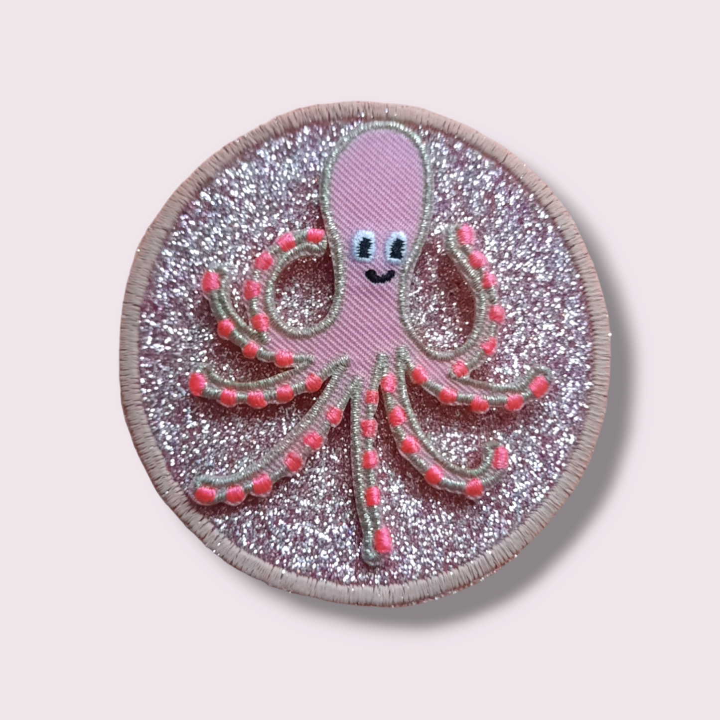Glitzer Patch-it Oktopus Rosa