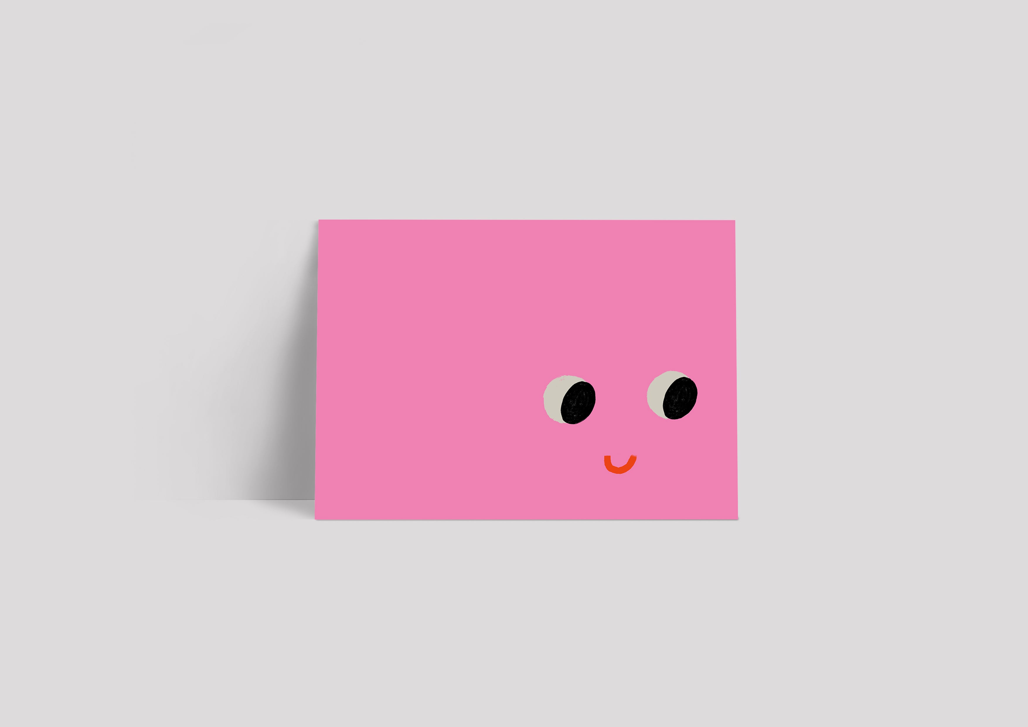 Postkarte Pinky