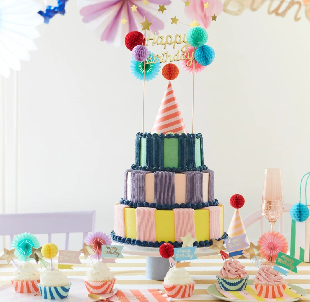Cupcake-Set Happy Birthday