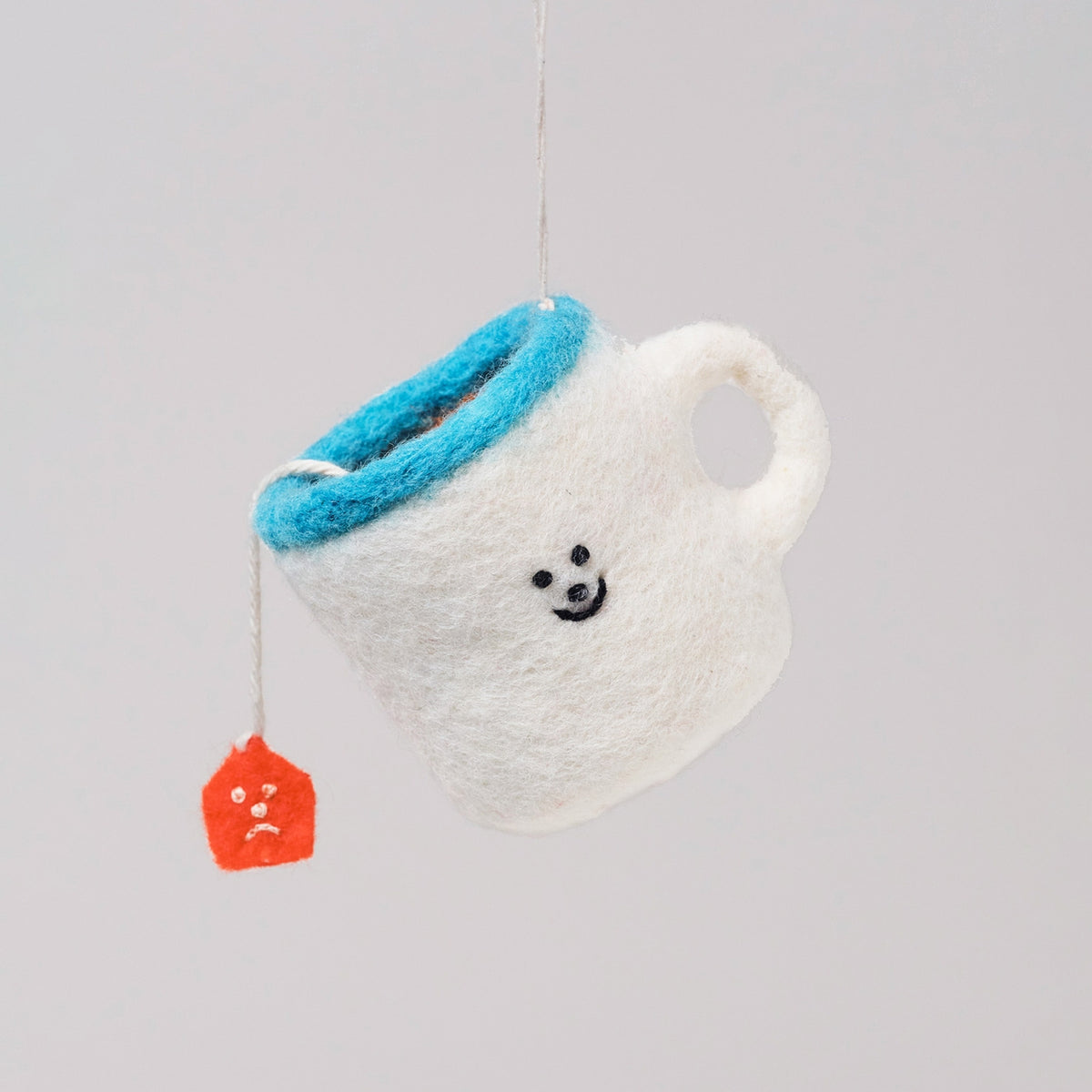 Anhänger aus Filz, Teetasse