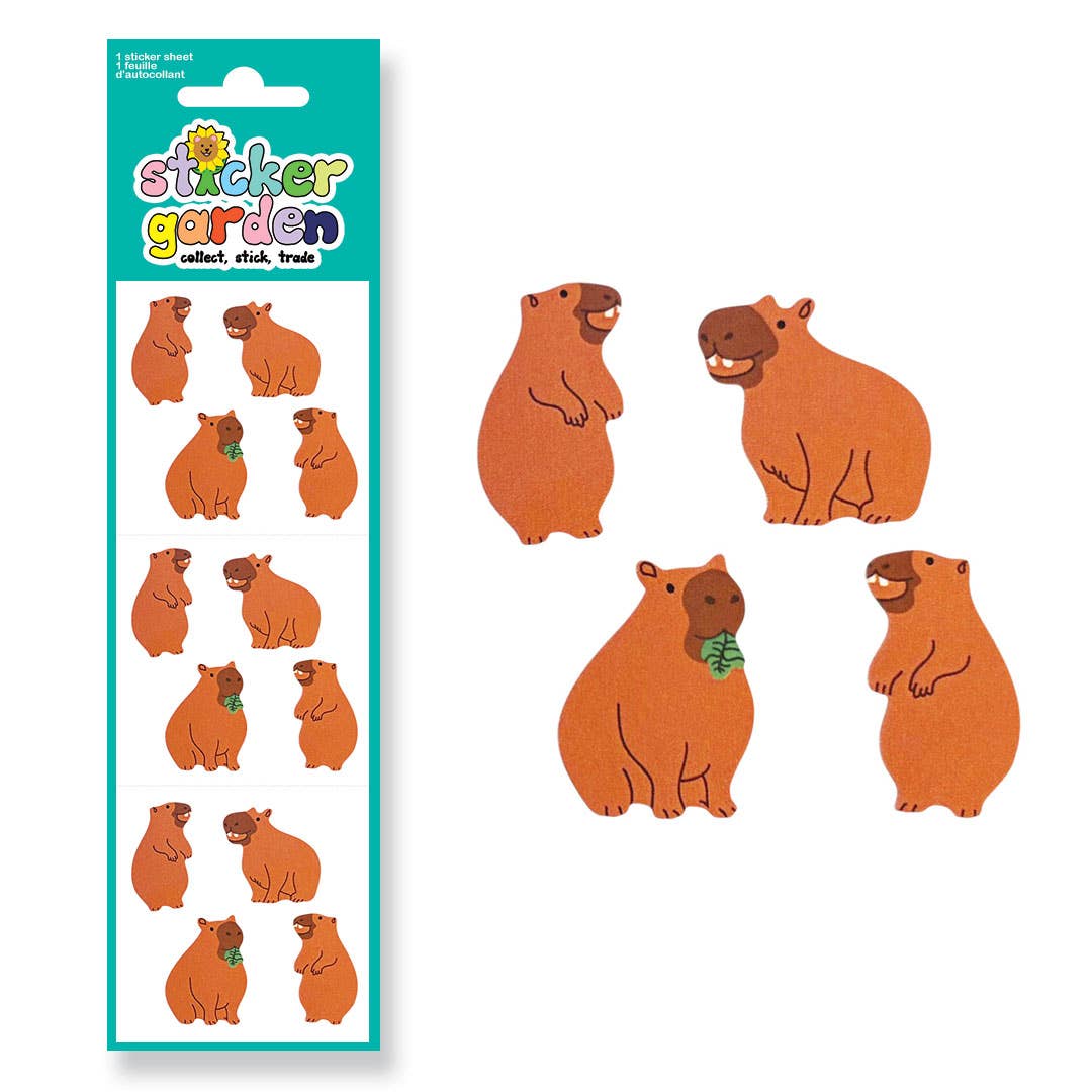 Stickerbogen Capybara