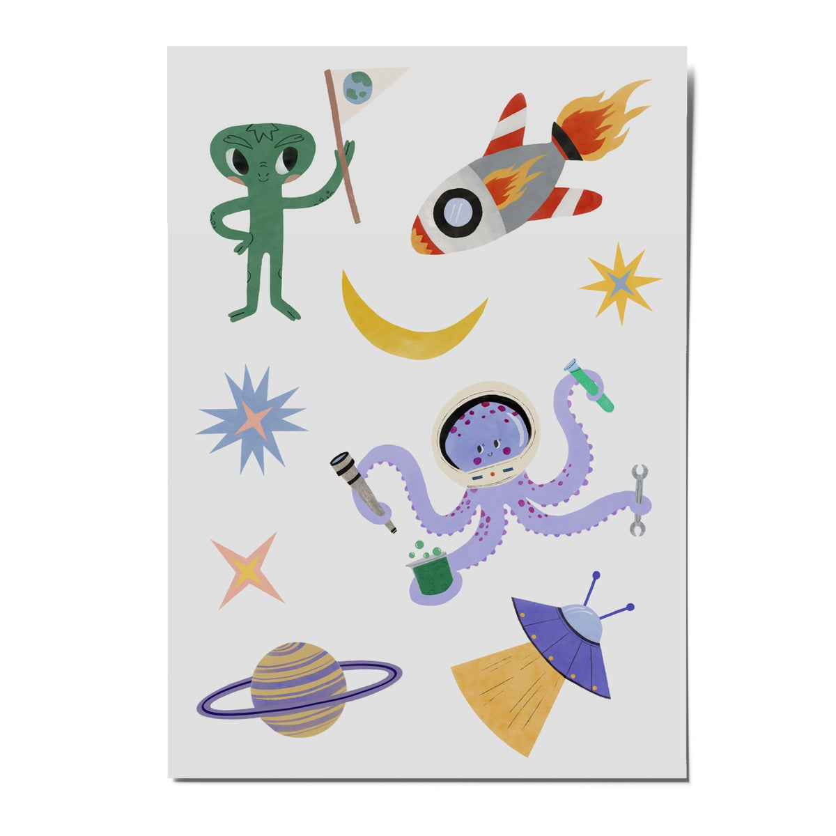 Reflektierende Sticker, Space