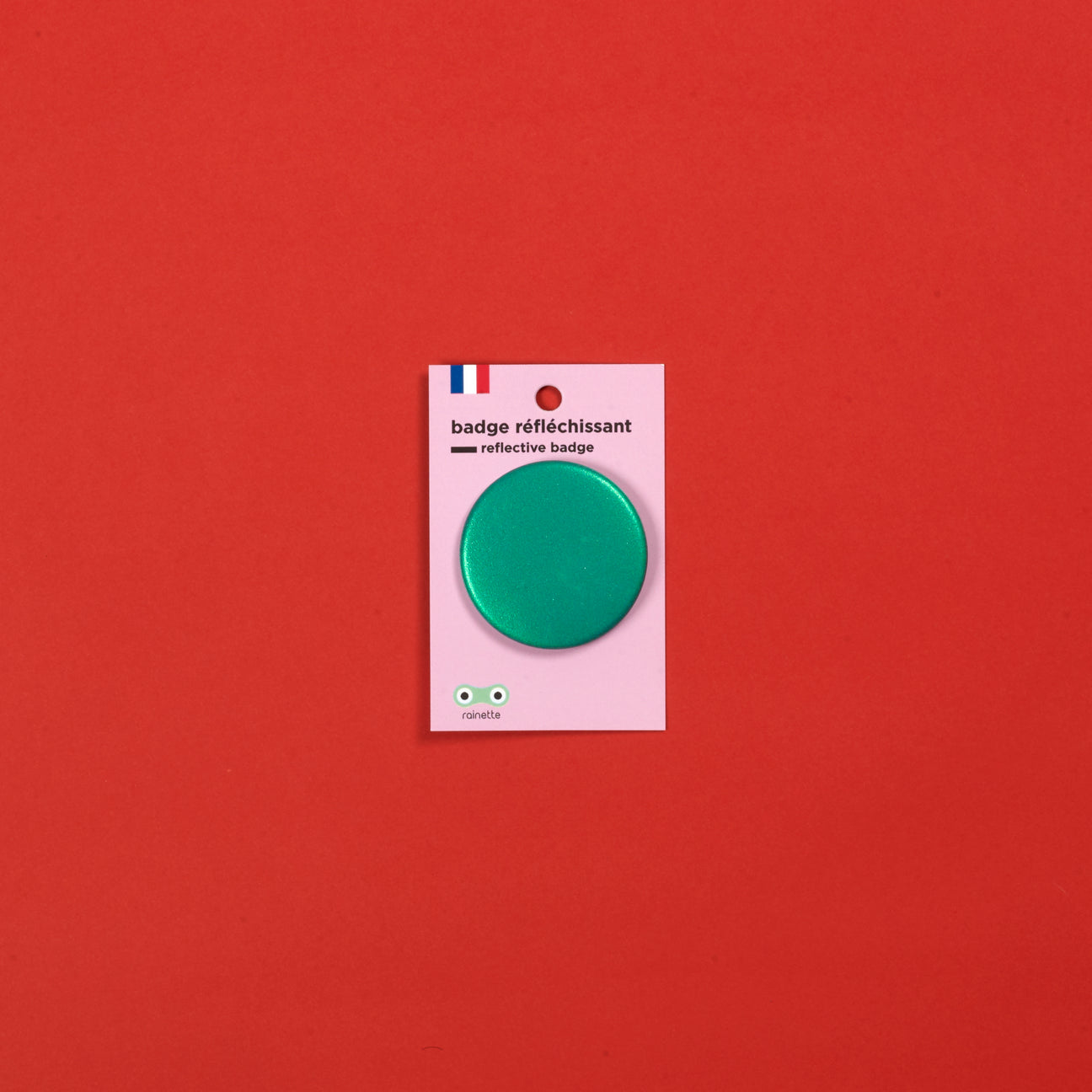 Reflektierender Button Grün