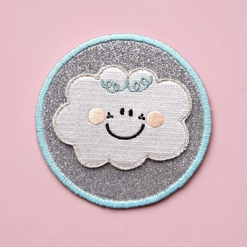 Patch-it Cloudy Silber-Glitzer