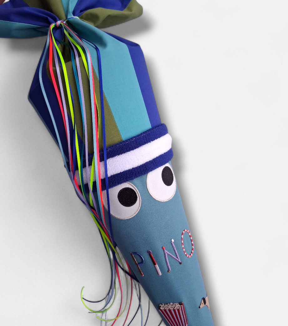 Superbunte Schultüte -Petrol/Grün/Blau