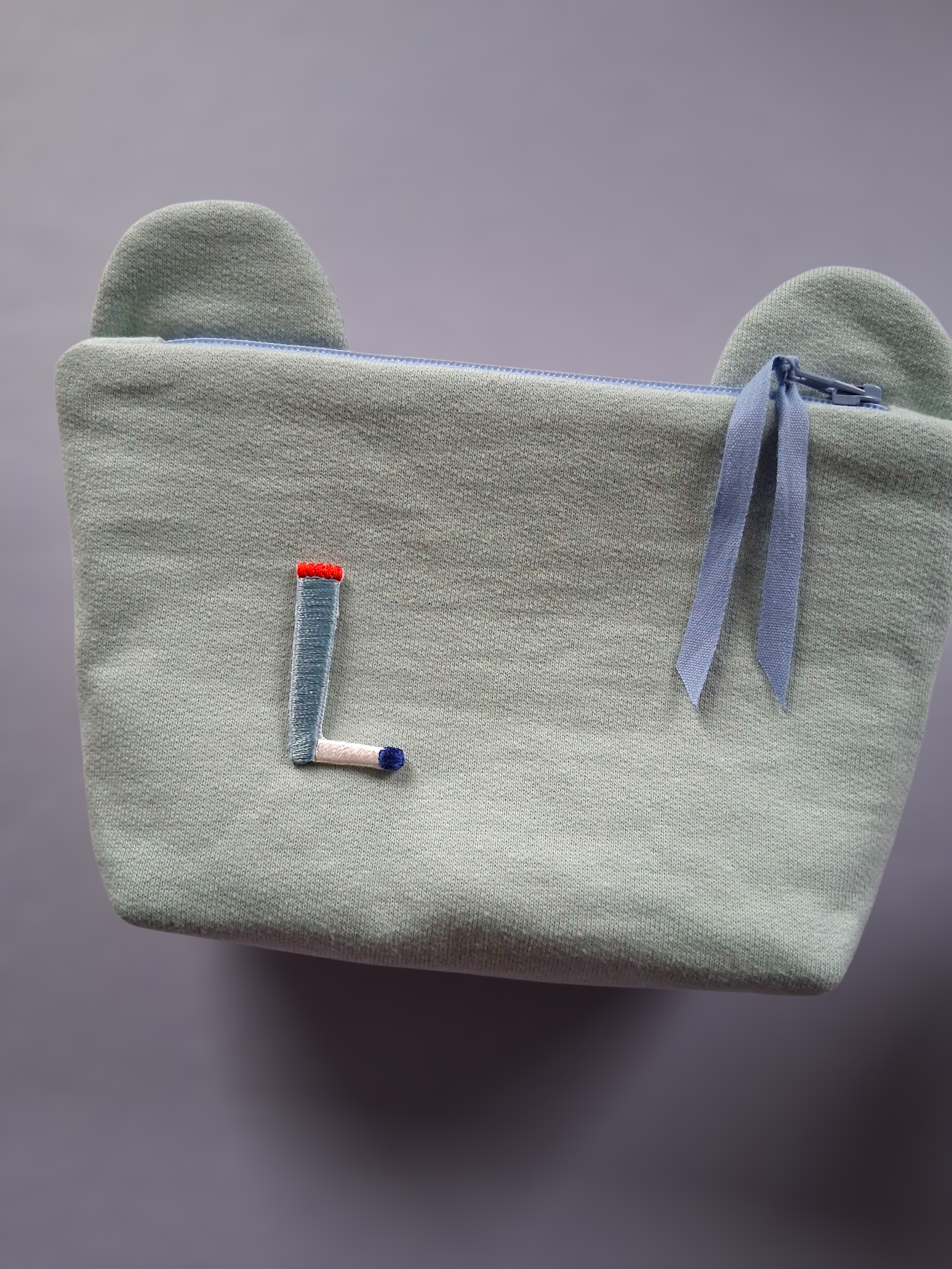 Kleine Tasche Bär, versch. Farben, inkl. ABC-Patch deiner Wahl