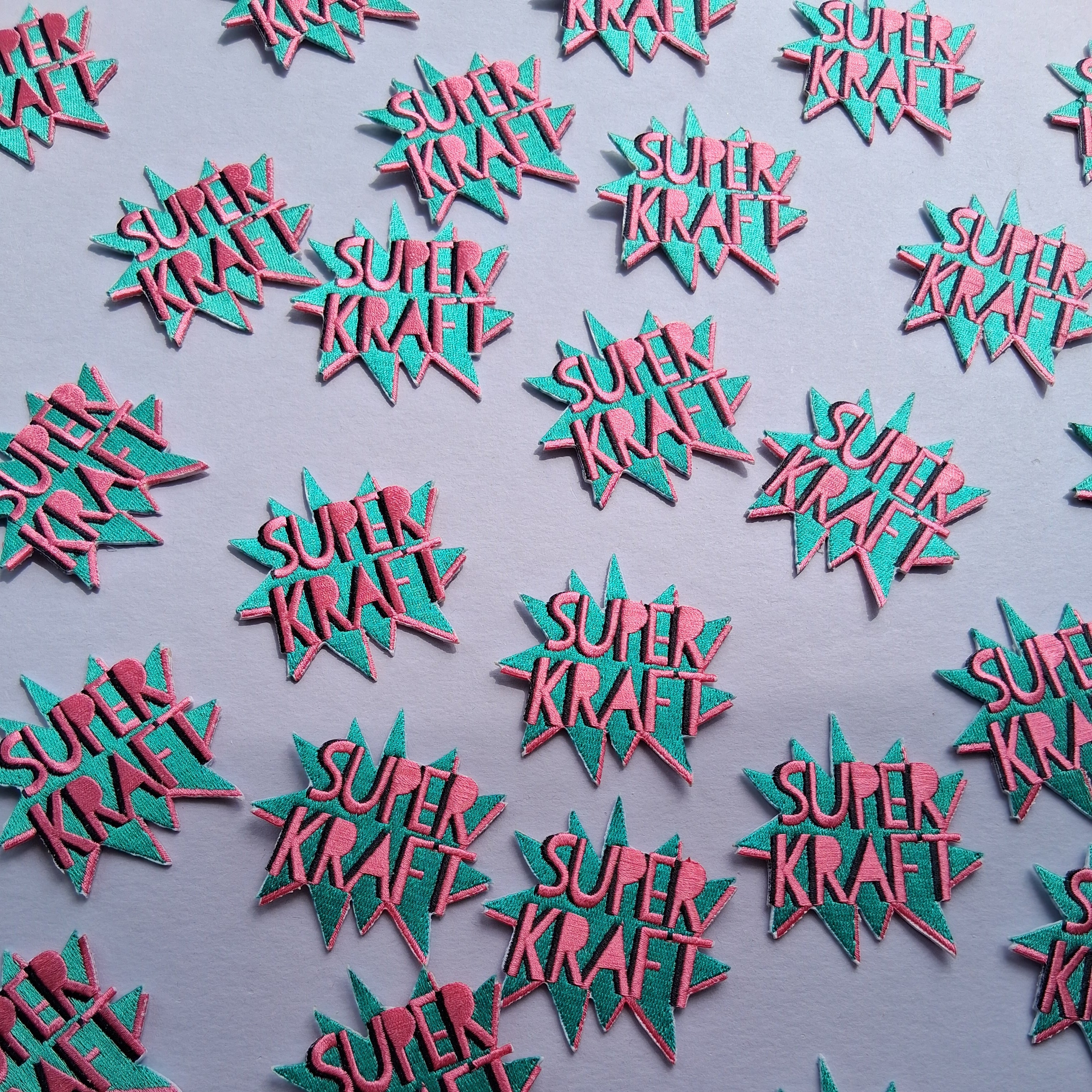 Patch Superkraft Grün/Pink