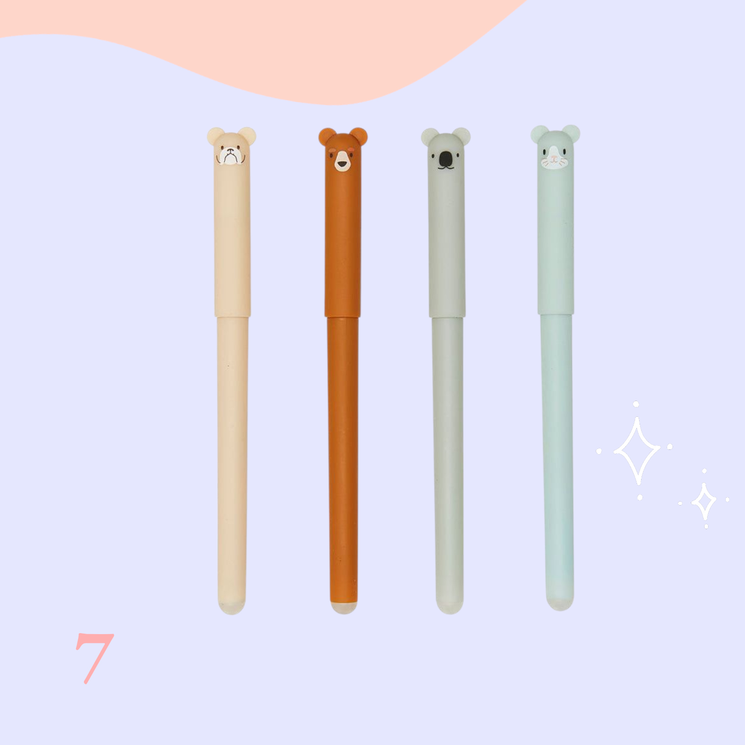 Kikkerland, Radierbare Tierstifte, versch. Varianten