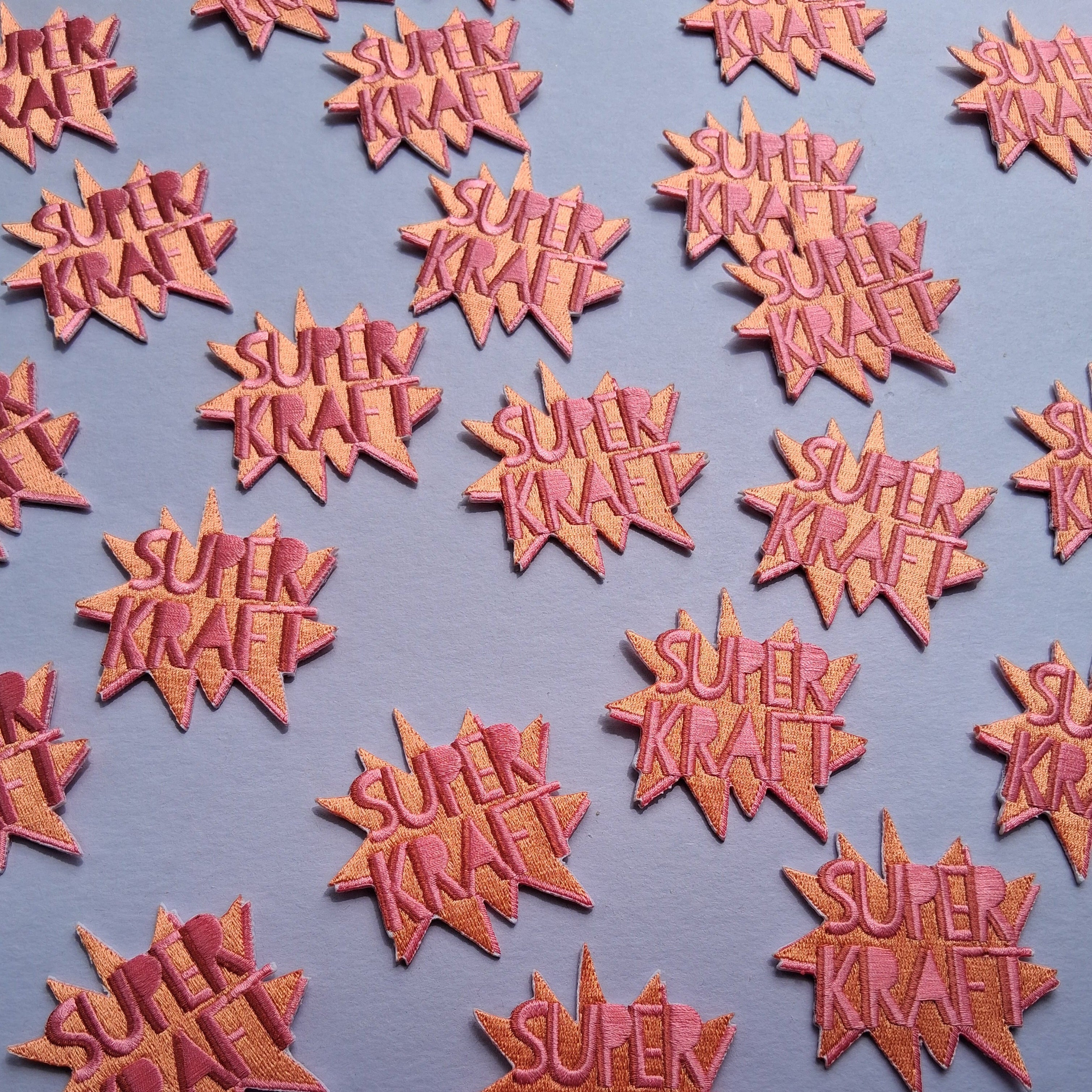 Patch Superkraft Orange/Rosa