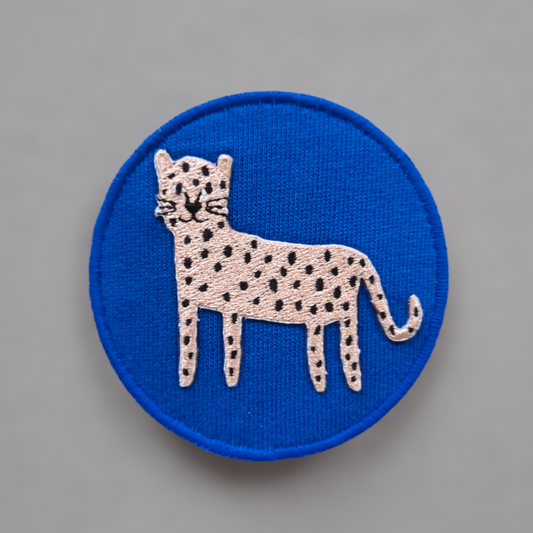Patch-it Leopard Blau