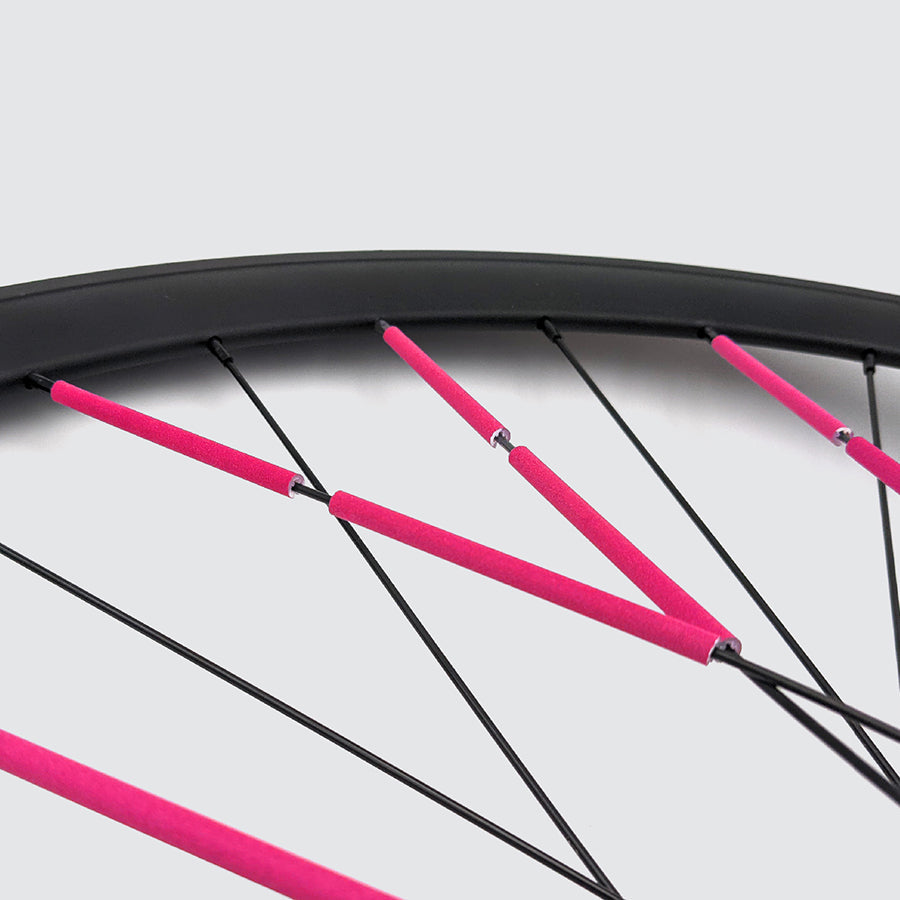 Fahrrad-Speichenreflektoren Neon-Pink