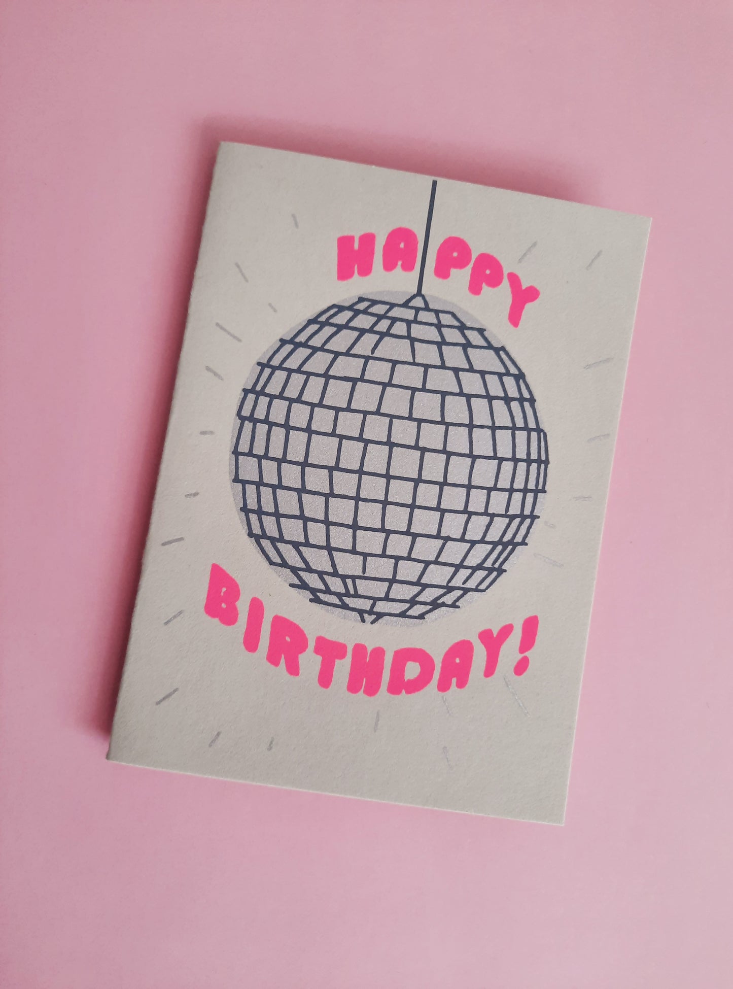 Geburtstagskarte Disco