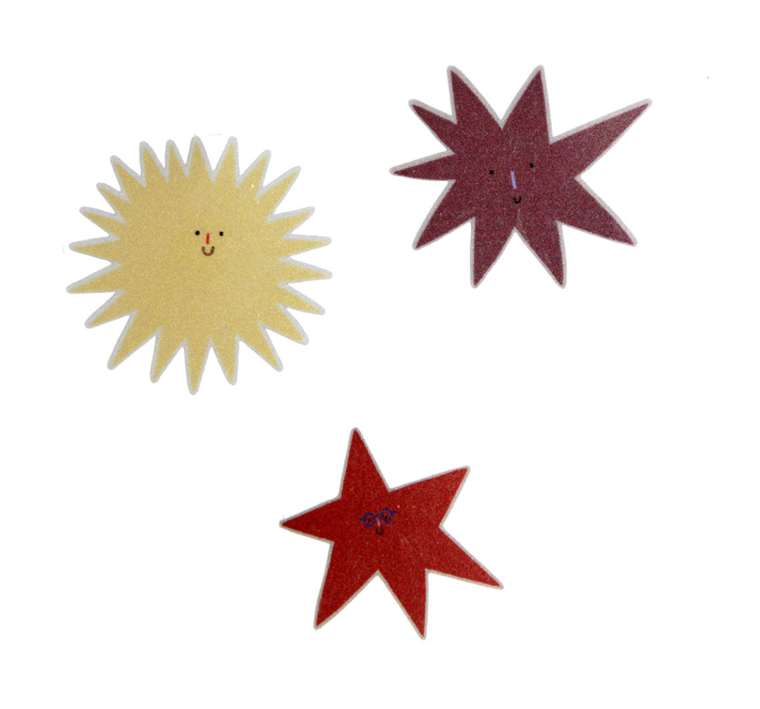 Sticker-Set Sterne, reflektierend